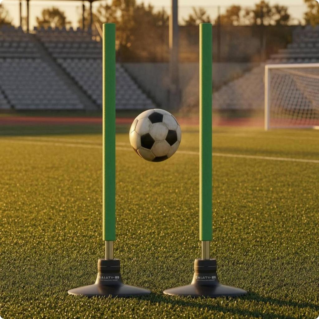 2 Pieces Agility Training Pole Portable Rebound Weather-Resistant