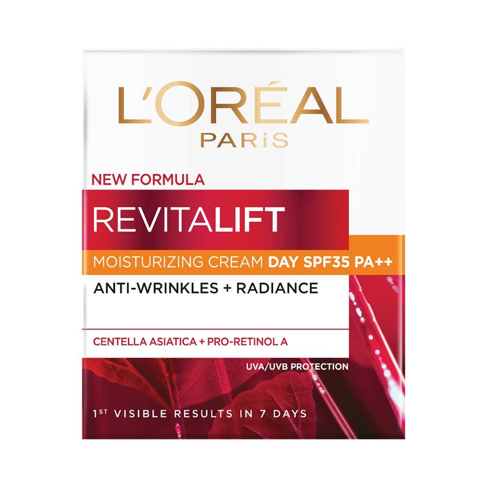 L'Oréal Paris Day Cream | SPF 35 Pa++ | Anti-Wrinkle and Radiance | Boosts Skin Elasticity | 50ml