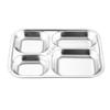 Wuhe 304 Thickened Stainless Steel Divided Lunch Tray