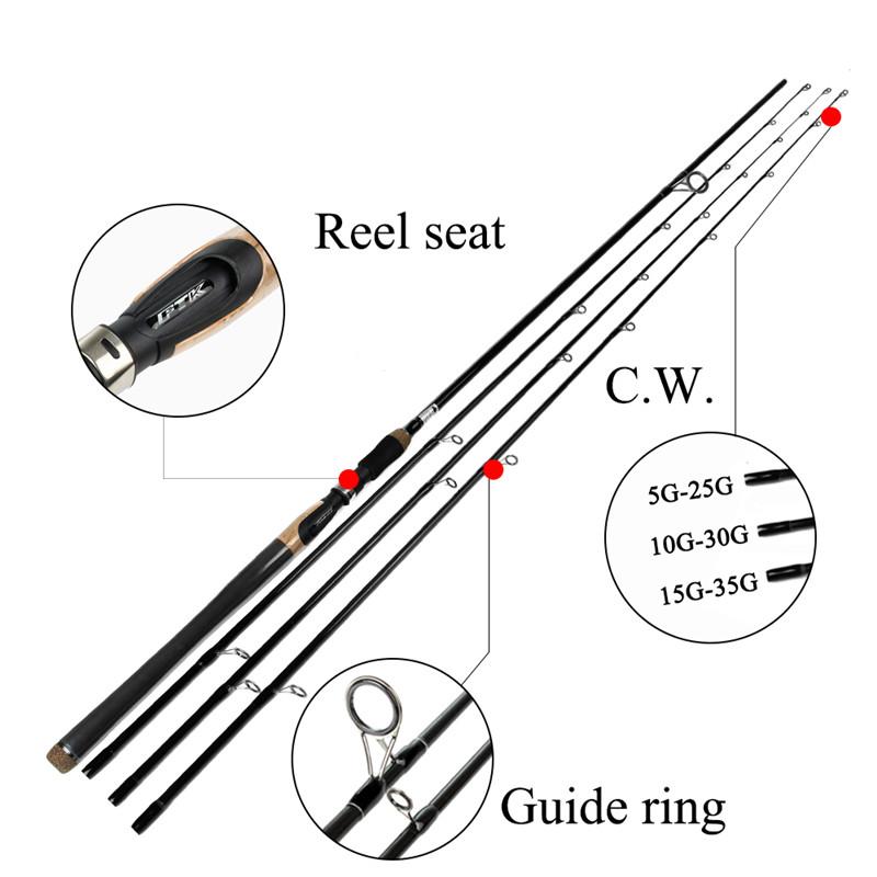 FTK 4 różne rozmiary szczytówki wędki 99% wędka z włókna węglowego standardowa przynęta przynęta wędka sprzęt wędkarski G0D