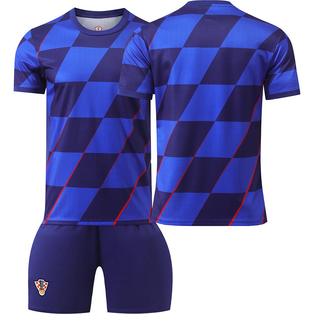2024 European Cup Croatia away football jersey set No. 10 Modric jersey sports training jersey #16
