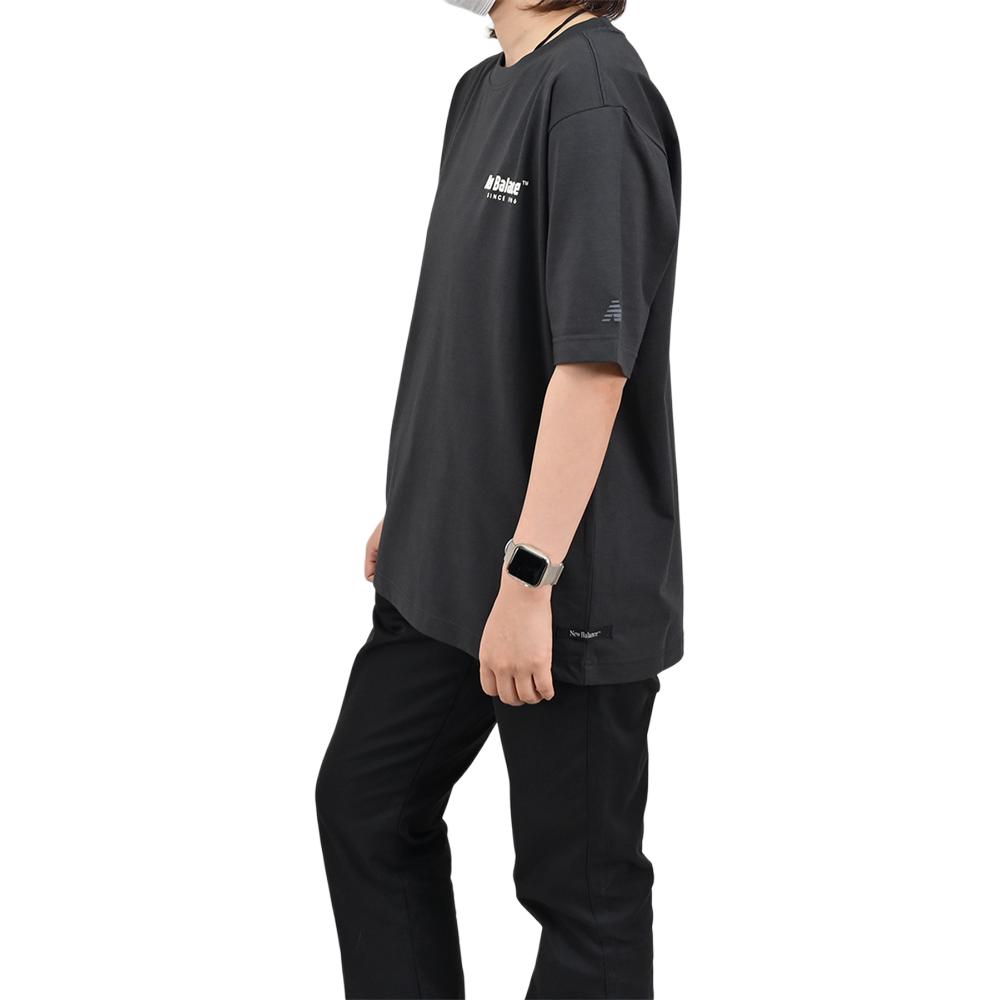 New Balance T Shirts Men's NEF29481 DKG Crew Neck NEF29481-DKG