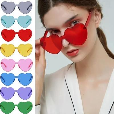 Sluneční brýle ve tvaru srdce Dámské Značkové Designové Nová Móda Roztomilé Sexy Retro Kočičí oko Vintage Levné Sluneční brýle Červené Dámské