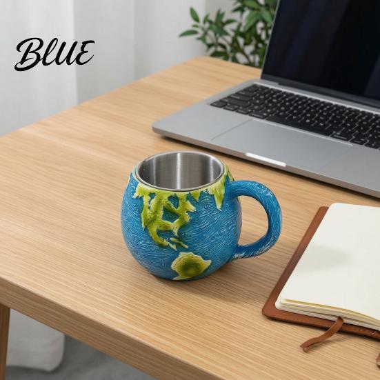 Izolowany termicznie kubek do picia 300 ml Kubek do kawy 3D Planeta z wkładką ze stali nierdzewnej Realistyczny relief Układu Słonecznego Woda Miłośnik Astronomii