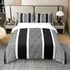 Geometric Duvet Cover For Boys Comforter Cover Set Twin Size Strip Lines Bedding Set With 2 Pillow Case 3Pcs Bedroom Decor