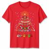 Festive Christmas Tree Guitar Christmas T Shirt Unisex Funny Holiday Tee #MC43
