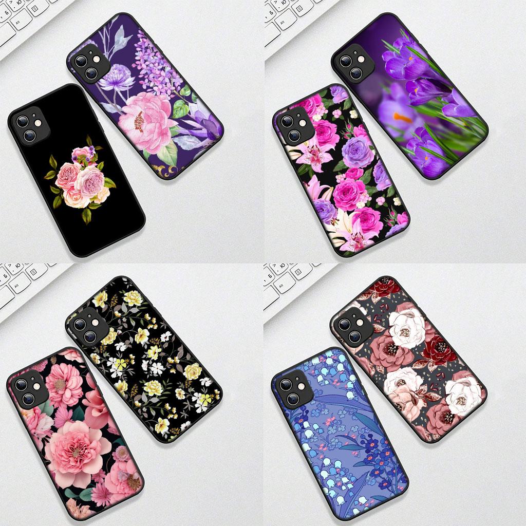 Soft Cover for Xiaomi Poco C75 C65 C71 C85 X7 X6 M6 M7 F7 F8 Ultra F6 Pro Coque Phone Case Rose Flower Pink
