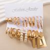 20Pcs Exquisite Simple C-shaped Twisted Hoop Earrings Set Punk Geometric Earrings Charming Women's Wedding Party Dating Zircon