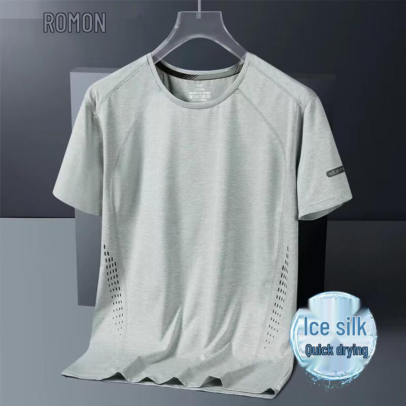 ROMON Men s Ice Silk Summer T-Shirt L