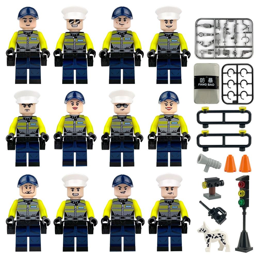 SWAT City Police Special Forces Moc Modern Army Soldier Sets Minifigure MOC Assembly Army Building Block Bricks Toys