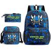 Geometry sprint game backpack geometry dash heat transfer backpack elementary school bag leisure bag