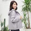 Spring Autumn New Women's Jackets Long Sleeve Windbreaker Middle-Aged Mother's Coat Hooded Short Jacket Loose Outwear