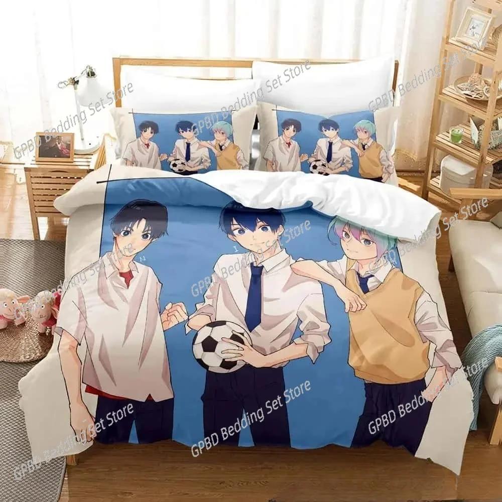 Fashion 3D Print Anime Blue Lock Comfortable Duvet Quilt Cover Pillowcase Bedding Set Children Bedroom Decoration Home Textile