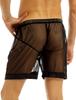 Men's Briefs Sheer Mesh Loose Lounge Boxer Shorts Panties Briefs Homewear Beachwear