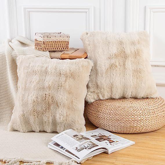 Light Luxury Bubble Velvet Pillowcase Thickened Double-sided Cushion Living Room Sofa Cushion Bedroom Bedside