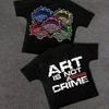 Trendy Hip Hop Y2K Street Mens Tshirt Summer New Style Suitable for Both Men and Women Cotton Casual Tshirt