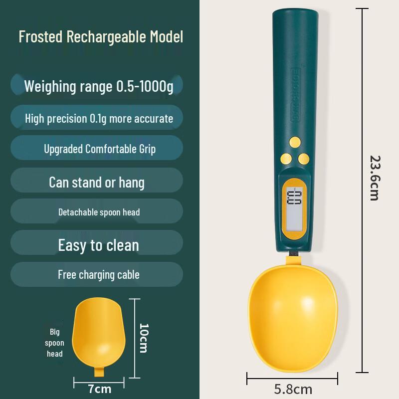 Rechargeable Digital Kitchen Spoon Scale