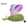 Lightweight Cat Interactive Toys Crinkle Mosquito Toy with Catnip, Gall Fruit Chew Hunting Instinct Toy, Soft Plush Insect Stuffed for Indoor