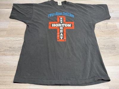 Vintage Reverend Horton Heat Shirt XL Ich war ein Sünder Punk Rock Herren Rockabilly