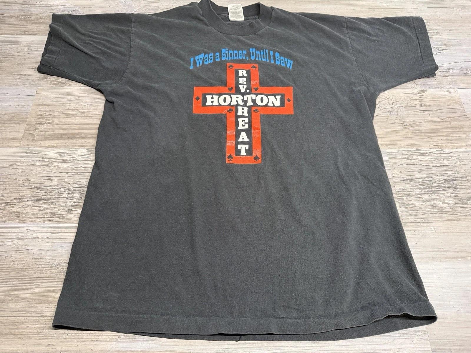 Vintage Reverend Horton Heat Shirt XL I Was A Sinner Punk Rock Mens Rockabilly 3XL