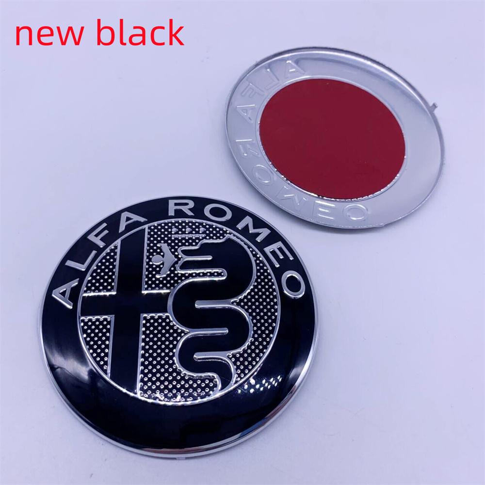 For Alfa Romeo 2X 74mm 166 156 147 159 For Alfa Romeo 7color Giulietta GT Car Front Grill Emblem Covers/Center Console Knob Inte