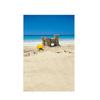 Sommer Meeresstrand Fotografie Hintergrund Tropischer Ozean Palme Sand Malerischer Hintergrund für Fotostudio Porträt Videoaufnahme Party Dekoration Requisiten