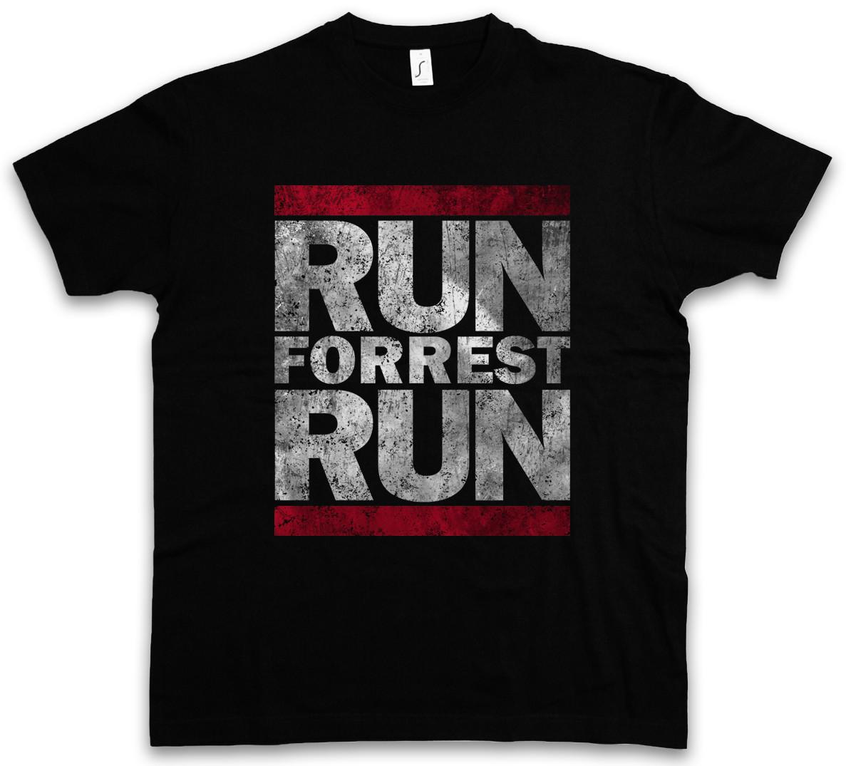 RUN FORREST RUN T-SHIRT Run Fun Shirt DMC Lauf Forrest Lauf Gump Movie Quote M