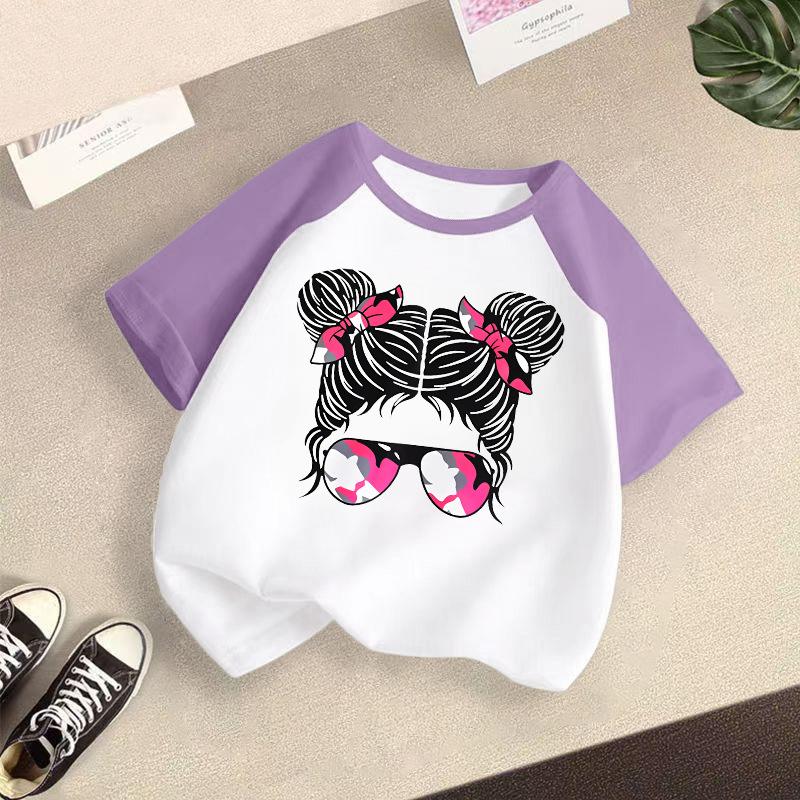 Children's Casual Short-sleeved T-shirt - Summer Girls' Fashion Top