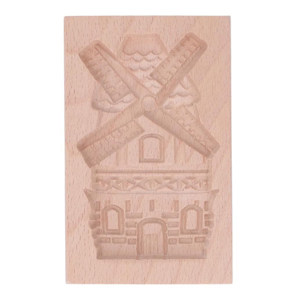 Dřevěná forma na sušenky Bukové dřevo Opakovaně použitelná Omyvatelná Lis na sušenky Razítko Forma pro pečení v kuchyni