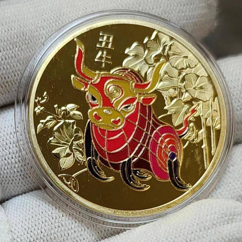 Farbige Chinesische Tierkreis Gedenkmünzen Und Pferdejahr Gedenkmedaillen