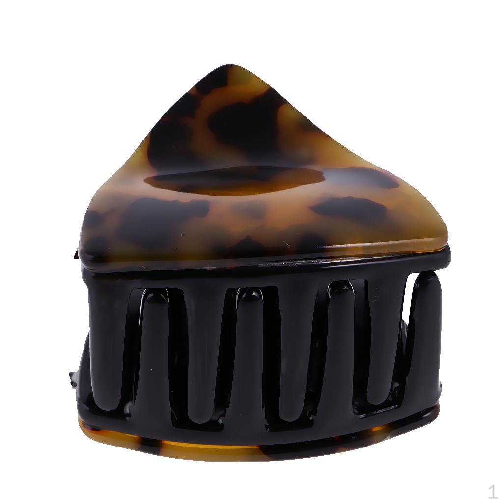 

Fashion Triangle Hair Clips Claw Accessory for Women Girls Long Barrette Dark Tortie