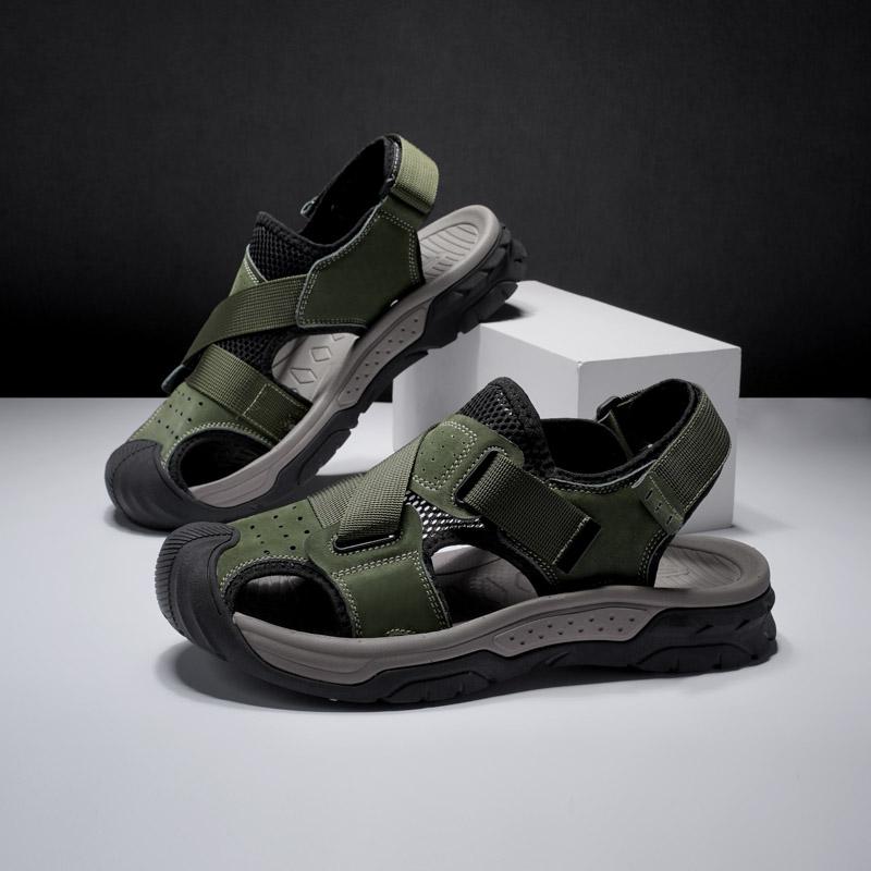 Fashion Outdoor Non-slip Men's Beach Sandals Handmade Flats Hot Sale Summer Men's Sandals Comfortable Men's Shoes Fashion Men Sneakers