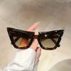Occhiali da Sole Oversize Cat Eye alla Moda Per Donne Per Uomini Colore Graduale Montatura a Forma di Gelatina Occhiali Per Feste Estive in Spiaggia