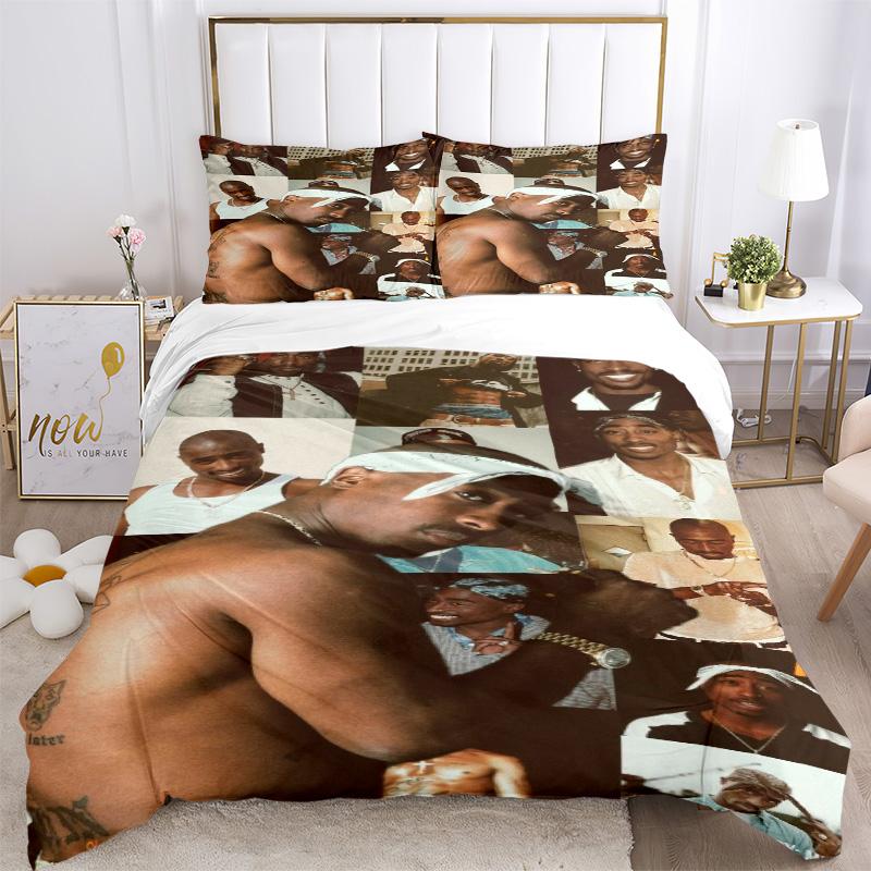 Rap Legends Bedding 3 Piece Set Hd Print Duvet Cover Pillowcases For Teens Adult Bedroom Decoration Christmas Gift C9211229