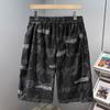 Men's Plus Size Sparkly Print 2-Piece Set, Casual T-Shirt & Shorts Summer Outfit (5XL-11XL)
