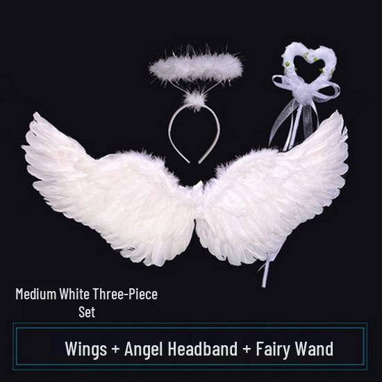 Angel Feather Wings Cosplay Props for Children & Adults - Ideal for Halloween & Parties