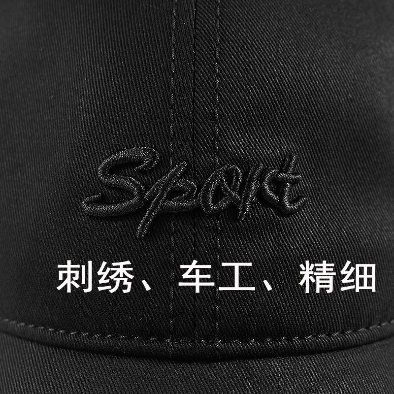 Hat Men's Spring and Autumn Big Head Circumference Baseball Cap Large Size Cotton Twill Soft Top Cap