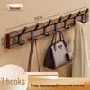 Bamboo Wood Wall-Mounted Coat Rack