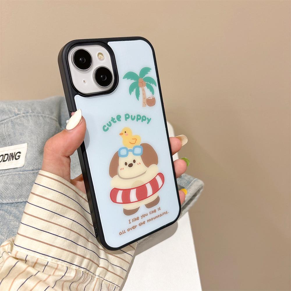 

Duck Swimming Ring Puppy Apple iPhone 14 Case 11 Magnetic Bracket 12/13 Promax - Suitable for iPhone 15 Mobile Phone iPhone 11