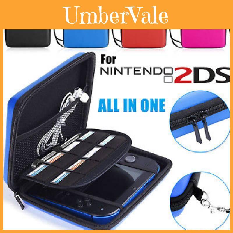 Nintendo 2ds Eva Carrying Case With Inner Divider For Game Console Protection
