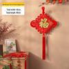 Fú Character Chinese Knot Pendant for Living Room - Large, High-Grade Peace Festival Decoration for New Home Entrance Wall