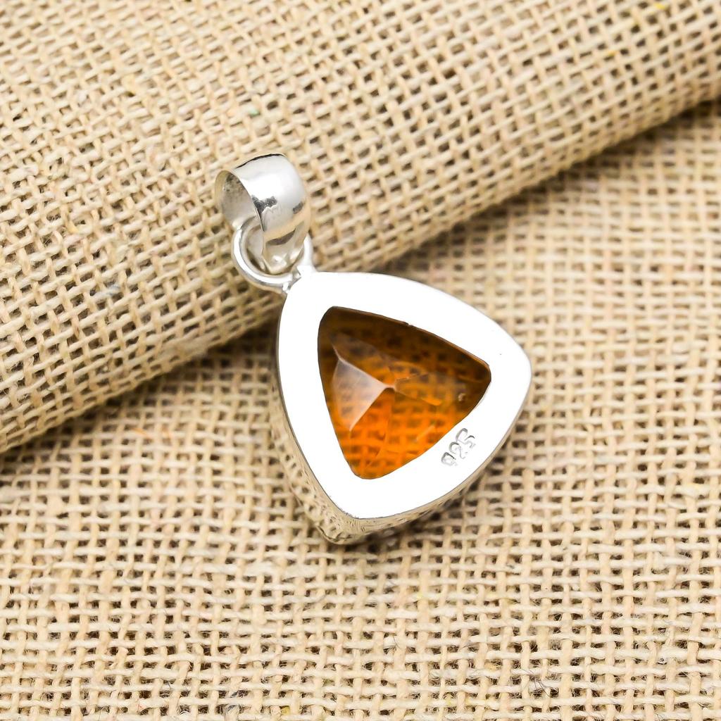 Honey Topaz Pendant, 925 Solid Sterling Silver Pendant, Handmade Gemstone Jewelry, Gifts For Wife Brand New Pendant