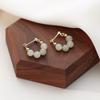 2026 New Hot Style Imitation Hetian Jade Stud Earrings for Women - Versatile No-Piercing Ear Clips