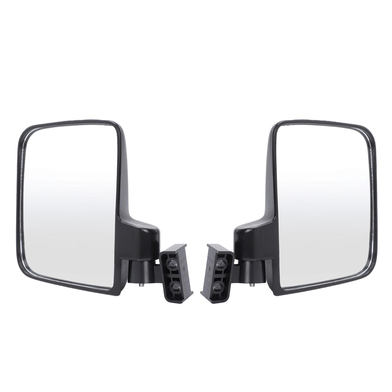 

1 пара универсальных боковых зеркал заднего вида, подходят для Club Car, небьющиеся зеркала для тележки, устраняют слепые зоны