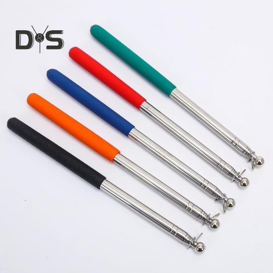 1,2/1,6 m Teleskop-Tourguide-Fahnenmast mit rutschfestem Griff, robuster, ausziehbarer Edelstahl-Fahnenmast für Lehrer, Zeigerbanner, Handfahnenmast