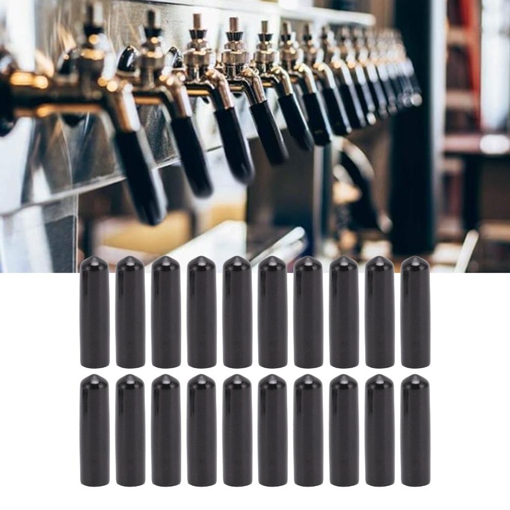 20pz Tappo Copri Spruzzatore Nero in PVC per Rubinetto Birra Tappo Durevole per Rubinetto Birra Bar