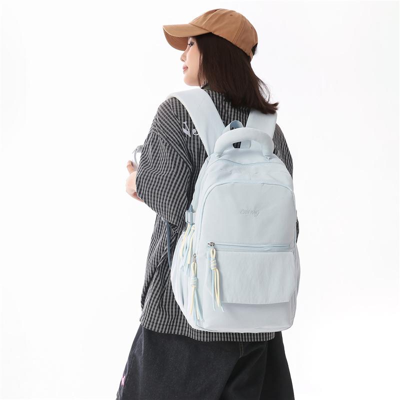 Waterproof Nylon Backpack Commuter Student Schoolbag Travel Backpack