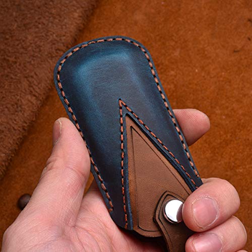 [YANMW] Compatible with Mazda Key Case, Smart Key Case, Key Holder, Leather Key Cover, Mazda CX5 CX4 CX3 CX7 CX8 CX9 RX8 Axela Atenza Demio Advan