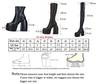 Fashion Boots For Woman Knee Shoes On Platform Gothic High Heels Punk Style New Rock Autumn Winter Chunky Pumps Plus Size Women Clothing