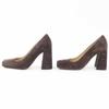 Pristine BOTTEGAVENETA pumps TOWER Chunky heel  Brown Suede leather Women 38 Used